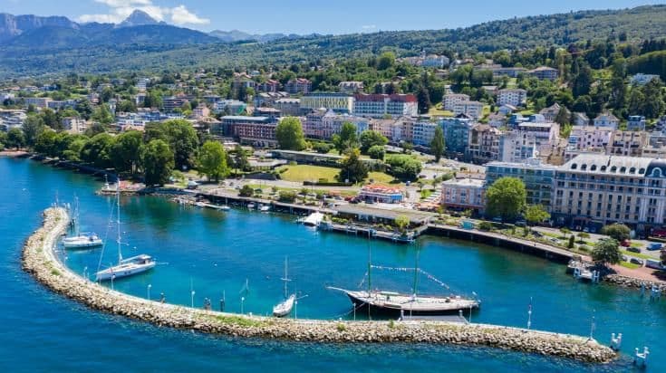 Lake Geneva seen from Thonon-les-Bains